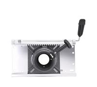 KIMISS Cursore del Sedile per Barca, Lega di Alluminio con Regolazione Scorrevole da 5,51 Pollici con Manopola di Bloccaggio della Rotazione a 360 Gradi, per Montante del Piedistallo