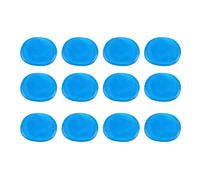 KIMISS Cuscinetti in Gel Smorzatori da 12 Pezzi - Silenziatore in Silicone per Strumenti a Percussione, Riducono il Rumore con un Facile Adesivo Blu