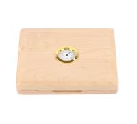 KIMISS Custodia per il Clarinetto per 5 Canne Che Contengono Scatola di Archiviazione con Igrometro, Accessori Sassofoni, Custodia in Legno (Colore di legno)