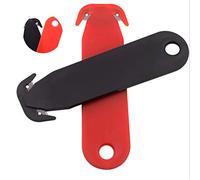 KIMISS Cutter di utilità di Sicurezza in Acciaio Inossidabile - Taglierine per Pacchetto di Pacchetto Metallico per Casa e Ufficio - Leggero, Portatile, Multifunzionale (rosso)
