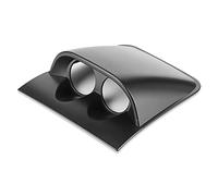 KIMISS Dash Pod 2 pollici con doppio indicatore, Dash Gauge Pod con doppio foro Supporto per misuratore per auto Staffa Supporto universale Auto Accessorio(Nero)