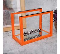 KIMISS Decorazione della Sfera del Pendolo Artigianato Giocattolo per Bambini Strumento di Scienza dell'educazione con Specchio + Strumento di Scienza del Pendolo di Fisica + Decorazione da (ORANGE)