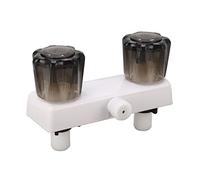 KIMISS Deviatore per Rubinetto Doccia per con Doppia Manopola di Controllo - Valvola Miscelatrice per Doccia Perfetta per e, Installazione Semplice (WHITE)