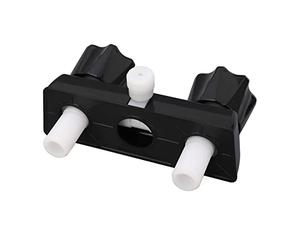 KIMISS Deviatore per Rubinetto Doccia per con Doppia Manopola di Controllo - Valvola Miscelatrice per Doccia Perfetta per e, Installazione Semplice (BLACK)