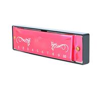 KIMISS Diatonic Blues Harmonica 10 Hole 20 Tone Mouth Organo per Principianti, per Bambini con Custodia Rigida per un Facile Stoccaggio (#4)