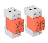 KIMISS Dispositivi di Protezione Contro le Sovratensioni SPD 2P - Protezione Scaricatore CA per Interruttore Automatico Domestico 420 V RMU1-C40 con Finestra Visiva, Fibbia Anti-incrinature e (Imax: