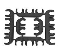 KIMISS Divisore per Cavo di Accensione Ad Alte Prestazioni Morsetto Separatore Durevole in ABS Nero 8 Mm Resistente all'usura Materiale Automobilistico di Alta qualità