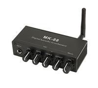 KIMISS Doppio Ingresso per Microfono Mixer per Karaoke Riverbero Digitale Portatile in Lega di Alluminio Musica per DJ, KTV, Home Theatre e Feste 5.0