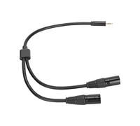 KIMISS Dual XLR Maschio a 3,5 Mm Cavo Splitter Y Maschio per Studio & Live Sound - Cordo di Connessione 24AWG con Rame Senza Ossigeno