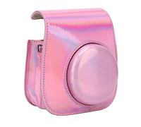KIMISS Elegante Custodia per Camere in Pelle PU con Cinturino Staccabile per Mini 11/9/8 Camera Istantanea - Ingranaggio Protettivo Finale per il Tuo Dispositivo (PINK)