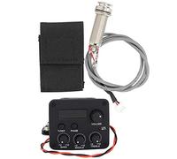KIMISS Equalizzatore Pickup per Chitarra Equalizzatore Pickup a 3 Segmenti Schermo LCD Accessori per Strumenti Musicali Preamplificatore per Chitarra Elettrica