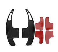 KIMISS Estensione Leva Leva al Volante, 1 Paio di Estensione Leva Leva Leva in Lega di Alluminio di Ricambio per V6 EcoBoost GT Shelby 2015-2022(Nero)