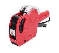 KIMISS Etichettatrice Manuale a 8 cifre: Comoda Pistola per Cartellini del Prezzo con Cartuccia Marcatura dei Prezzi Efficiente e Semplice Ed un'etichettatura Flessibile (rosso)