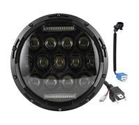 KIMISS Faro Anteriore a LED per Moto da 7 Pollici 75W, Faro Anteriore Ad Alta Luminosità da 6500K Adatto per Wrangler
