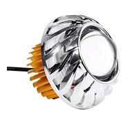 KIMISS Faro Moto LED con Proiettore Angel Devil Eye - Luce Spot Rosa per Moto Universali