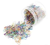 KIMISS Fermagli per Spilli - Kit di Abbigliamento per Spilli per Punto Maglia a Forma di Zucca - Forniture Artigianali Multicolori da 1000 Pezzi