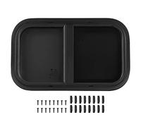 KIMISS Finestra per Camper, 535x335mm Finestra Push Pull per Camper Angolo Arrotondato Impermeabile Sigillata a Prova di UV Liscia Lucida per Camper Veicolo di Ingegneria