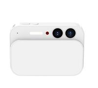 KIMISS Fotocamera Digitale 4K 64MP HD con Coperchio Scorrevole Touch Screen CCD Fotografia Studente Beauty Selfie (WHITE)