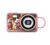 KIMISS Fotocamera Digitale per Vlogging con Messa a Fuoco Automatica 48MP 4K, Schermo da 2,8 Pollici Fotocamera Portatile con Zoom Digitale 18X Anti-vibrazione, Selfie da Viaggio (PINK)