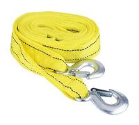 KIMISS Funi di traino per auto 4 metri 5 tonnellate, Cinghia di traino resistente con due ganci di sicurezza, per veicoli traino, camioncini, fuoristrada