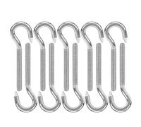 KIMISS Gancio a Vite per Carichi Pesanti M5 - Gancio a Occhiello in Acciaio Inossidabile da 10 Pezzi per Attrezzature Meccaniche e Industria Chimica (M6)