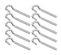 KIMISS Gancio a Vite per Carichi Pesanti M5 - Gancio a Occhiello in Acciaio Inossidabile da 10 Pezzi per Attrezzature Meccaniche e Industria Chimica (M4)