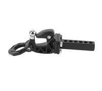 KIMISS Gancio di Traino e Ricevitore per Rimorchio RC per Cingolato SCX10 - Aggiornamento Durevole in Metallo e Alluminio per Cingolati RC (BLACK)