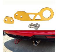 KIMISS Gancio di Traino per Auto Ad Alta Resistenza con Gancio per Rimorchio da Universale in Alluminio per Le Corse (Gold)