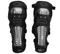 KIMISS Ginocchiere protettive in acciaio inossidabile per motociclette e motocross - Set di protezioni per stinchi per adulti - Design comodo, regolabile ed ergonomico