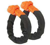 KIMISS Grillo Morbido, 2 Pezzi Grillo Morbido Sintetico 21 Tonnellate Resistenza Alla Rottura Grillo Flessibile in Corda Leggera per Camion SUV Veicolo Fuoristrada