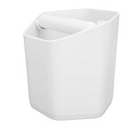 KIMISS Ground Bussare Alla Scatola con Grande capacità e Base Non Slittata - Efficiente Smaltimento dei Fondi di caffè a Casa o Utilizzare (WHITE)