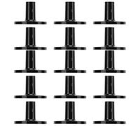 KIMISS Guaine per Piatti per Batteria da 15 Pezzi - Accessori di Ricambio per Piatti in Plastica per Strumenti a Percussione, Supporto per Leggero e Portatile per Kit di Batteria