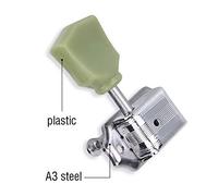 KIMISS Guyker Guitar Machine Heads - 3L 3R Tast Key Pegs Impostati per Chitarre Elettriche e Folk - Alta stabilità A3 Acciaio