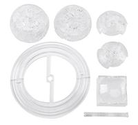 KIMISS Health Gear 3D, 3-D Puzzle Puzzle per Adulti Cristalli Blocchi Traslucidi Fai-da-te Saturnod Shaped 40 Pezzi Regali Adulti e Bambini per la Decorazione della Scrivania Giocattolo Grigio