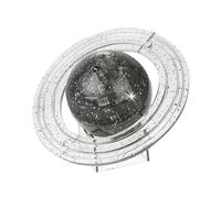 KIMISS Health Gear 3D, 3-D Puzzle Puzzle per Adulti Cristalli Blocchi Traslucidi Fai-da-te Saturnod Shaped 40 Pezzi Regali Adulti e Bambini per la Decorazione della Scrivania Giocattolo Grigio