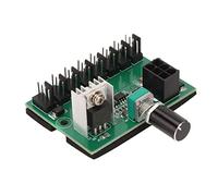 KIMISS Hub Controller Splitter Ventola NKFV8 1 DC 12V PWM - Hub Ventola PC a 8 per Ventole a 4 Pin 3 Pin 2 con Regolazione della velocità