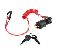 KIMISS Interruttore a chiave di accensione e cordino di sicurezza per Evinrude Boat 5005801=evinrude e tec ignition switch
