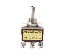 KIMISS Interruttore a Levetta Momentaneo 3 Posizioni 6 Pin 12mm per