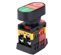 KIMISS Interruttore a Pulsante LED, Versione Compatta 22mm, for (24V)