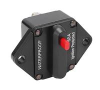 KIMISS Interruttore Automatico DC 32 V con Interruttore di Ripristino Manuale, Design Impermeabile per Auto, Camion, Barche, e ATV - Protezione da Sovraccarico e Uso Versatile (60A)