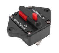 KIMISS Interruttore Automatico DC 32 V con Interruttore di Ripristino Manuale, Design Impermeabile per Auto, Camion, Barche, e ATV - Protezione da Sovraccarico e Uso Versatile (40A)