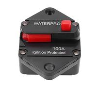 KIMISS Interruttore Automatico DC 32 V con Interruttore di Ripristino Manuale, Design Impermeabile per Auto, Camion, Barche, e ATV - Protezione da Sovraccarico e Uso Versatile (100A)