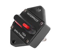 KIMISS Interruttore Automatico DC 32 V con Interruttore di Ripristino Manuale, Design Impermeabile per Auto, Camion, Barche, e ATV - Protezione da Sovraccarico e Uso Versatile (150A)