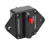 KIMISS Interruttore Automatico DC 32 V con Interruttore di Ripristino Manuale, Design Impermeabile per Auto, Camion, Barche, e ATV - Protezione da Sovraccarico e Uso Versatile (200A)