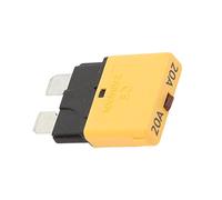 KIMISS Interruttore Automatico, Fusibile a Lama a Ripristino Manuale Giallo 20A Interruttori Automatici 28VDC per Veicoli a Bassa Tensione, Yacht e Navi