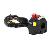 KIMISS Interruttore da Manubrio da 22 Mm per Abbaglianti/anabbaglianti, Indicatori di Direzione e Accensione - Pulsante di Controllo Impermeabile per Motocicli e ATV