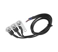 KIMISS Interruttore Manubrio Moto Pulsante ON OFF LED IP65 Impermeabile per Faro, Clacson, Indicatore di Direzione - Controller Luce Manubrio Universale