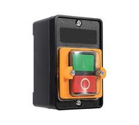 KIMISS Interruttore on/off monofase, Interruttore a Pulsante ON/off a Prova d'Acqua Accessori per Macchine Utensili 10A 380V