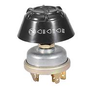 KIMISS Interruttore per corno di automobile, Interruttore luce 12V impermeabile/clacson Interruttore per metallo per trattore Massey Ferguson (argento + nero)