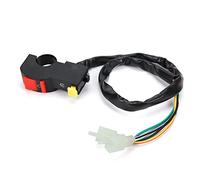 KIMISS Interruttore per Moto, Interruttore per Pulsante di Arresto di Uccisione del Motociclo Accensione del Manubrio On Off Starter Fit For Pit Quad Dirt Bike